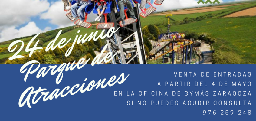 24 de junio día de 3ymás en el Parque de Atracciones