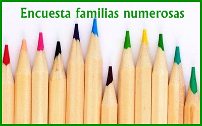 Participa en la encuesta de familias numerosas, ayúdanos a saber qué necesitan