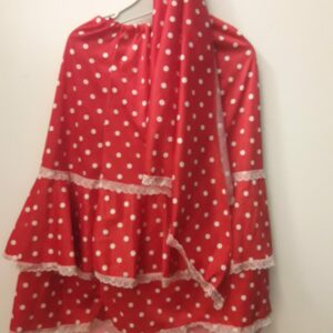 FALDA Y PAÑUELO DE FLAMENCA