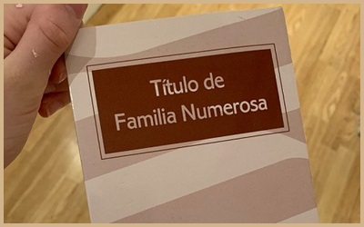 Si tu título de familia numerosa caduca estos días sigue en vigor hasta que termine el Estado de Alarma