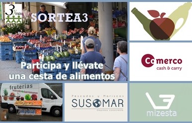 SORTEA3: Participa y consigue una cesta de alimentos