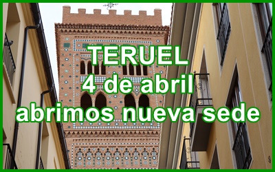 El 4 de abril abrimos sede en Teruel