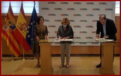 El Gobierno de Aragón firma un convenio con 3ymás