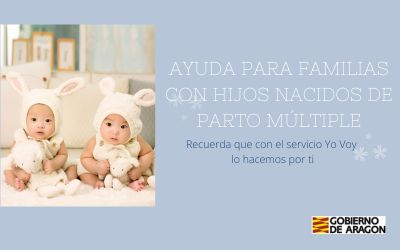 EL GOBIERNO DE ARAGÓN LANZA LA CONVOCATORIA DE 2023 DE AYUDAS PARA FAMILIAS CON HIJOS NACIDOS DE PARTO MÚLTIPLES