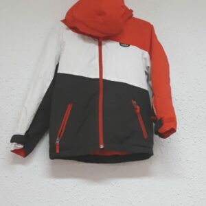 CAZADORA NARANJA Y NEGRA Talla 10 años