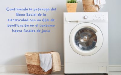 Confirmada la prórroga del Bono Social de la electricidad con un 65% de bonificación en el consumo hasta finales de junio