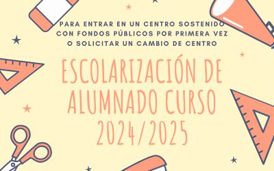 ESCOLARIZACIÓN DE ALUMNADO CURSO 2024/2025