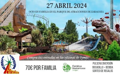 FIESTA ANUAL DE 3YMÁS EN EL PARQUE DE ATRACCIONES DE ZARAGOZA