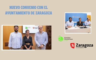 NUEVO CONVENIO CON EL AYUNTAMIENTO DE ZARAGOZA