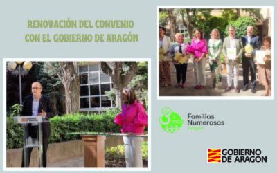 RENOVACIÓN DEL CONVENIO CON EL GOBIERNO DE ARAGÓN