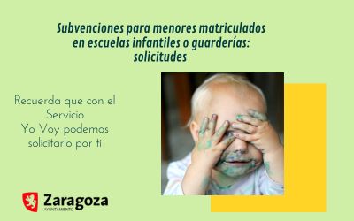 Subvenciones para menores matriculados en escuelas infantiles o guarderías: solicitudes