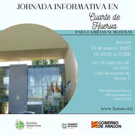📍JORNADA INFOMATIVA EN CUARTE DE HUERVA📍