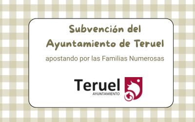Subvención del Ayuntamiento de Teruel